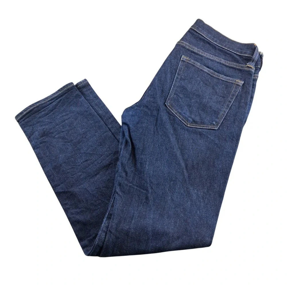 J. Crew Jeans Mens 31x32 484 Slim Fit Dark Indigo Blue Stretch Denim